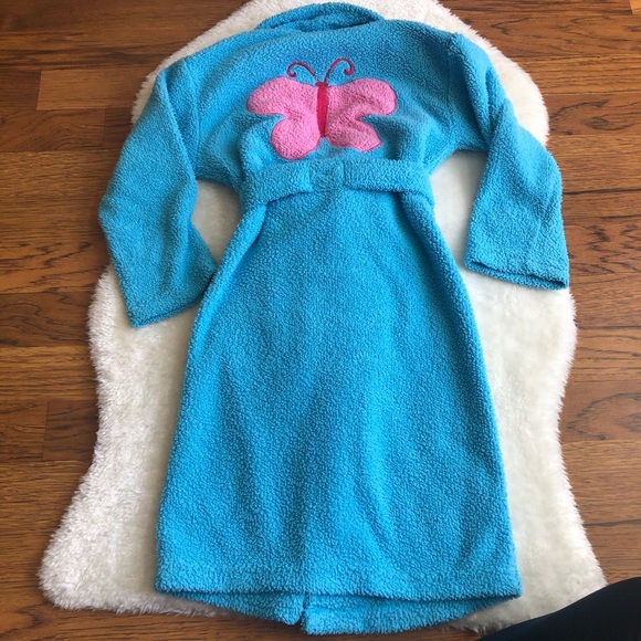 Cozy Girls Robe - with belt - size 6 - Picture 3 of 4